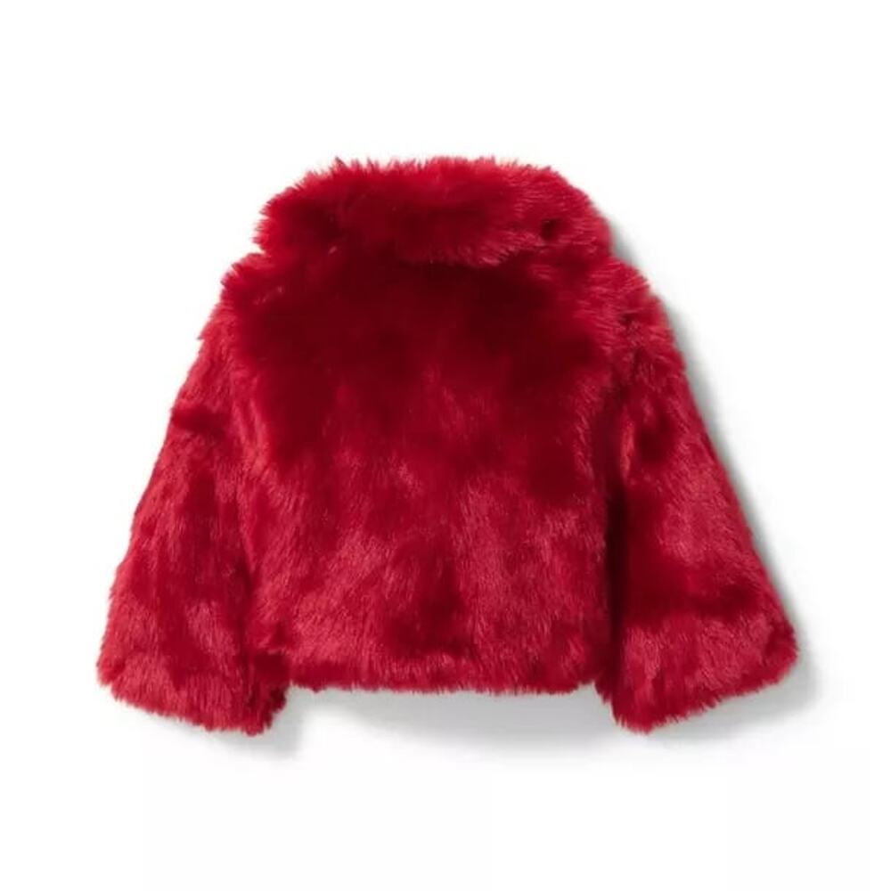 NWT❤️Janie and Jack Faux Fur Jacket sz7/8 - Picture 7 of 8